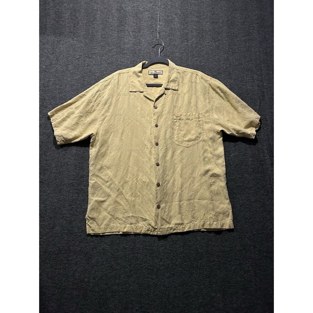 Tommy Bahama Shirt Mens‎ Large Silk Floral Tropical Hawiian Vacation Resort